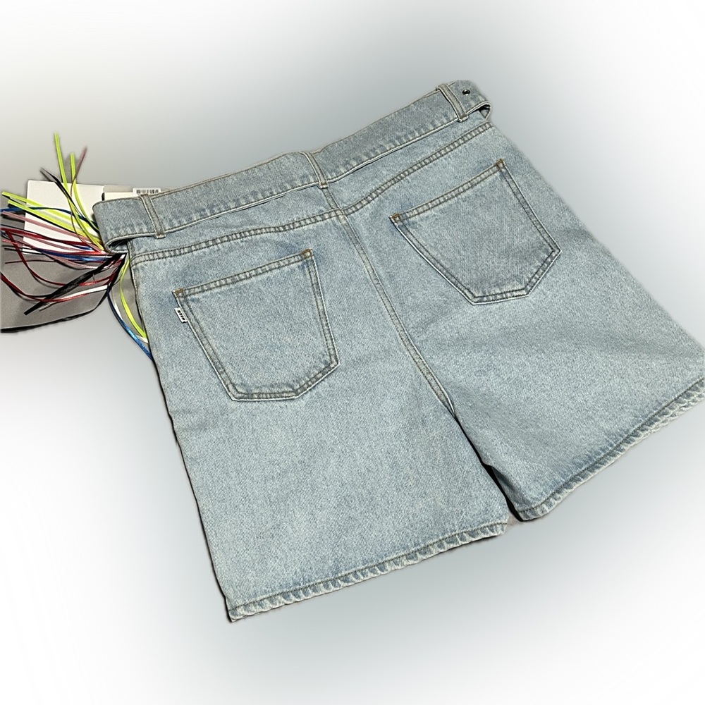 MSGM Milano Casual Light Blue Denim Shorts Size 40 (Women) - Picture 4 of 16